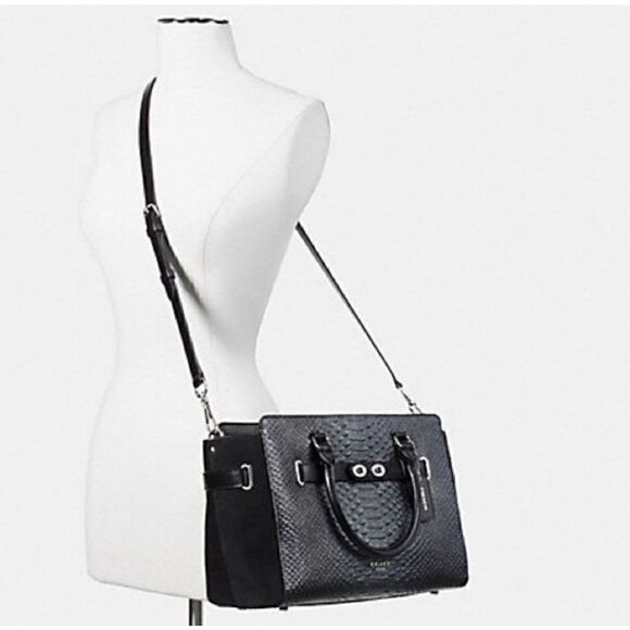 🔥🎁NWT! Coach Blake Carryall Satchel Handbag Gunmetal Msrp:$750.00 - Picture 4 of 13